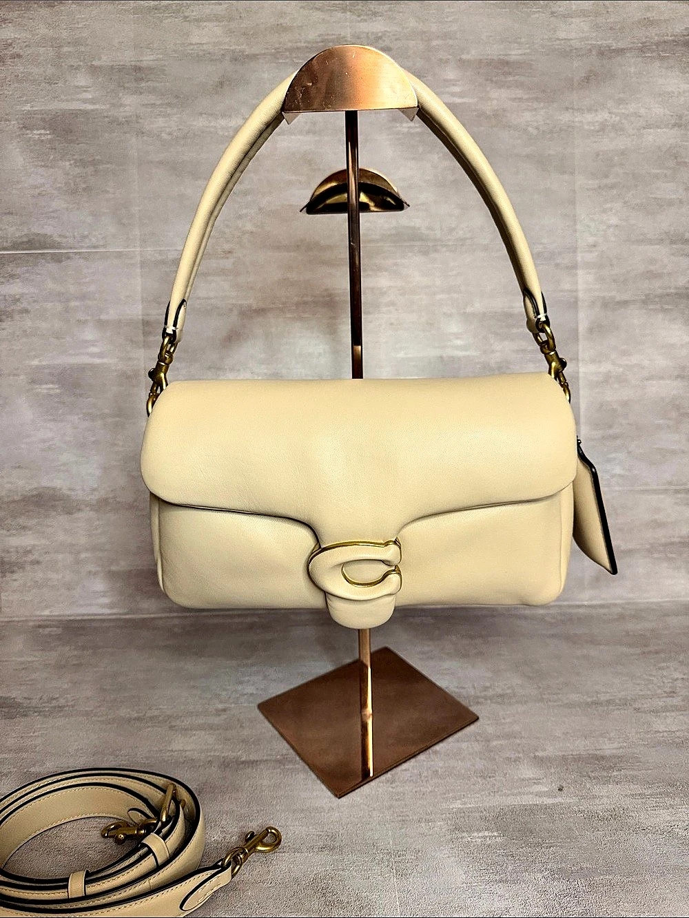 Coach Pillow Tabby 26 Shoulder Bag in Cream
